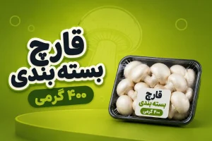 قیمت قارچ بسته بندی ۴۰۰ گرمی و ۲۰۰ گرمی